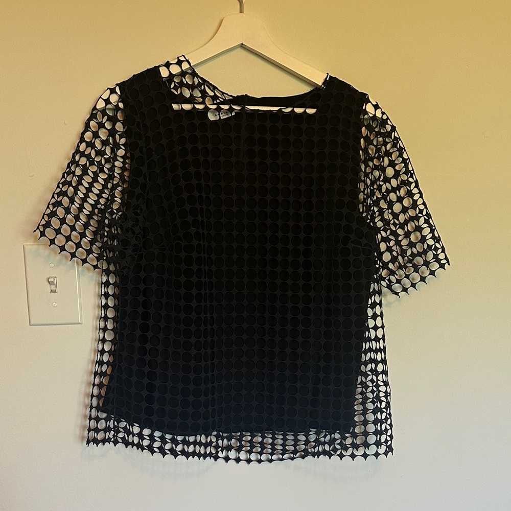 Akris Mesh Dot Women's shirt and skirt set black